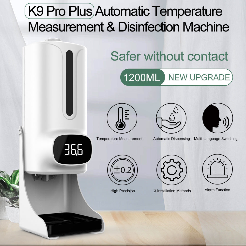 K9 Pro Plus - Automatic Thermometer & Sanitizing Machine