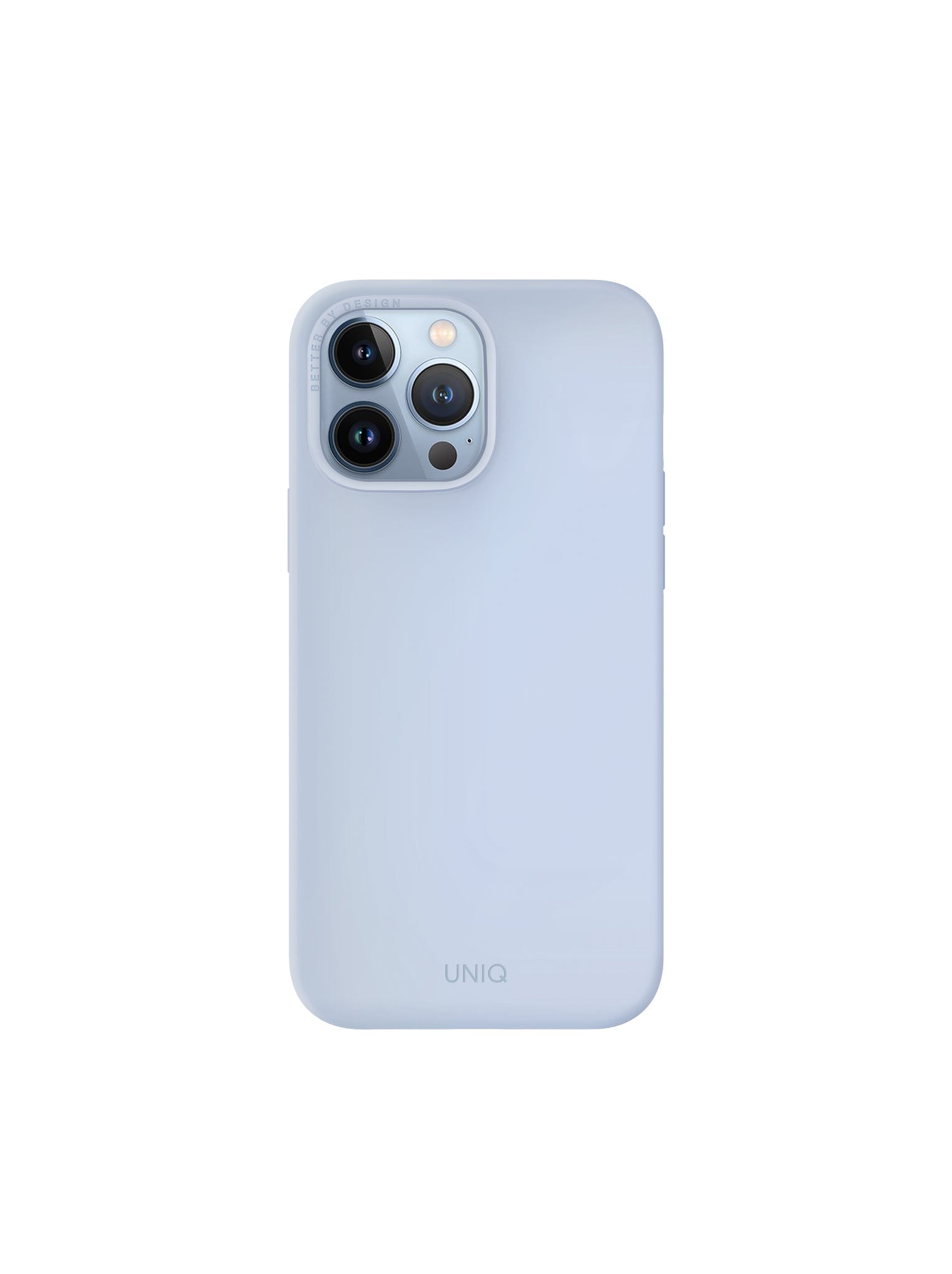 Uniq Iphone 13 Pro Max Hybrid Lino Hue Mobile Cover / Case  with Magsafe Compatibility- ARCTIC BLUE (ARCTIC BLUE) - كفر سليكون مع مق سيف من شركة يونيك