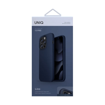 Uniq Iphone 13 Pro / Pro max Lino Mobile Cover / Case  - MARINE (BLUE)