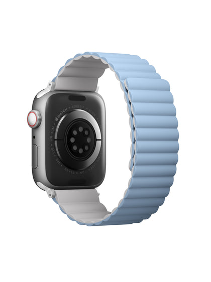 Uniq Revix Reversible Magnetic Apple watch strap 45/44/42MM - ARCTIC (WHITE/BLUE)