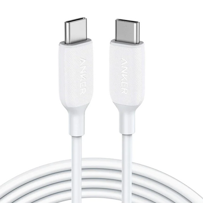 Anker PowerLine III USB-C to USB-C 2.0 100W Cable (6ft/1.8m) – White (A8856H21)