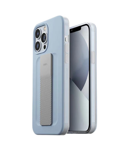 Uniq Iphone 13 Pro Max Hybrid Heldro Mount case / cover  - ARCTIC BLUE (BLUE) -كفر حماية مع قبضه مغناطيسيه من شركة يونيك