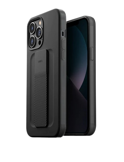 Uniq Iphone 13 Pro Max  Hybrid Heldro Mount case / cover - GRAPHITE (GRAPHITE) - كفر حماية مع قبضه مغناطيسيه من شركة يونيك
