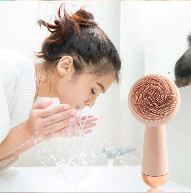 Rechargeable Waterproof Silicone Face Cleanser & Massager