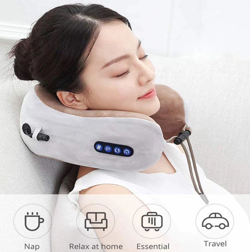 Rechargeable U-Shaped Shoulder / Neck Massager Pillow, For Muscles Fatigue