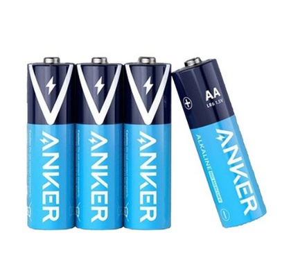 Anker AA Alkaline Batteries, 3200 Mah Long-Lasting, 1.5 Volt, Compatible With Multiple Devices, 4 Pieces | B1810H12
