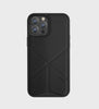 Uniq Iphone 13 Pro Hybrid Transforma Mobile Cover / Case with Magsafe Compatibility - EBONY (BLACK) - كفر حماية مع ستاند و مق سيف من شركة يونيك