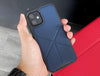 Uniq  Iphone 13 Pro Max Hybrid Transforma Mobile Cover / Case  with Magsafe Compatibility - ELECTRIC (BLUE) - كفر حماية مع ستاند و مق سيف من شركة يونيك