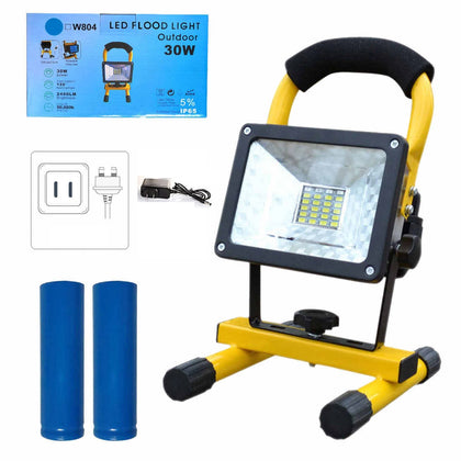 Rechargeable Portable LED 30W Work Light with Stand - مصباح عمل منزلي كلاسيكي - متعدد الوظائف