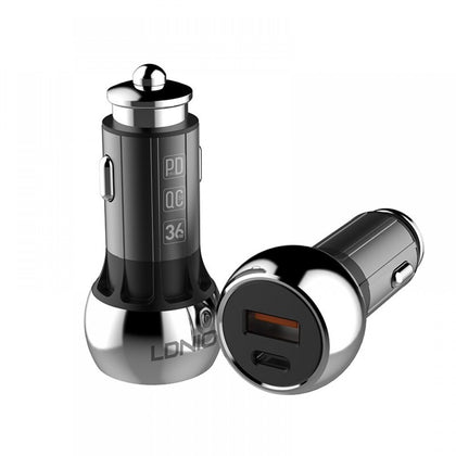 LDNIO C1 36W PD + QC3.0 Dual Mode Fast Car Charger