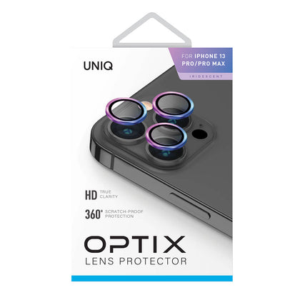 Uniq iPhone 13 Pro / 13 Pro Max Optix Camera Tempered Glass Lens Protector  - IRIDESCENT
