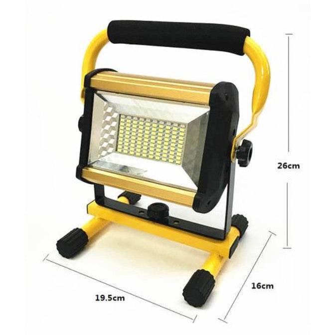 Rechargeable Portable 100W LED Work Light with Stand - مصباح عمل منزلي كلاسيكي - متعدد الوظائف 100 واط